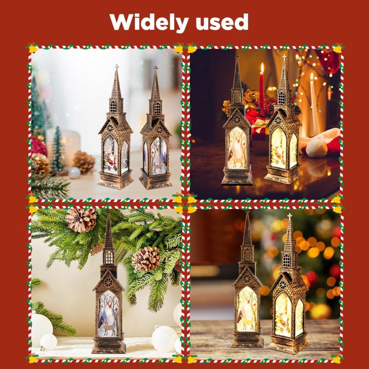 Lantaarn kerstfiguren – set van 4