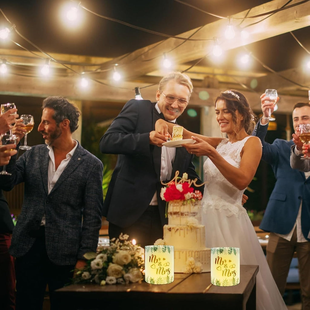 Windlicht 'Mr & Mrs' papier – set van 12