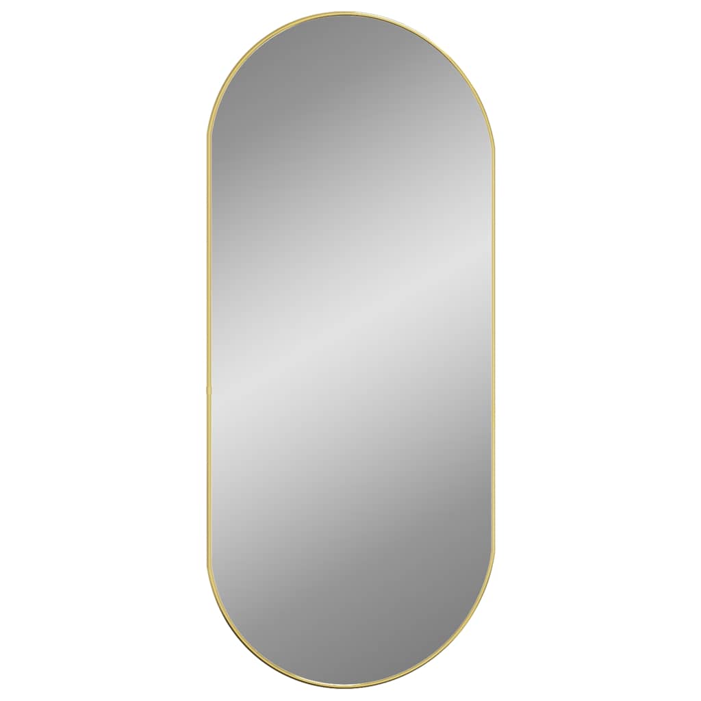 Wandspiegel ovaal goud – 100 cm