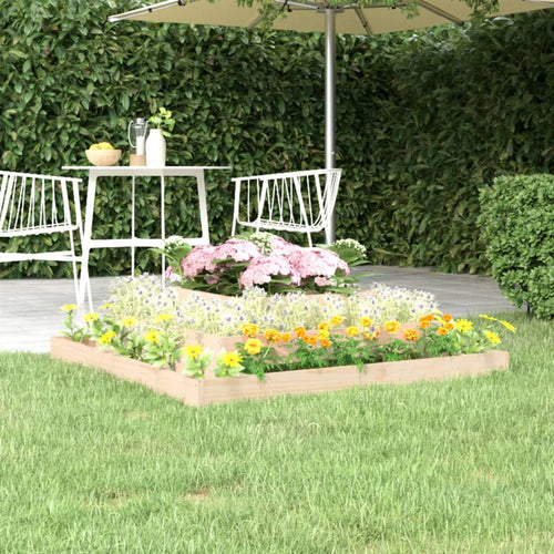 Plantenbak grenenhout vierkant – 110x110x27 cm