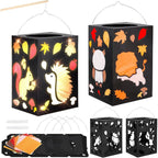 Lantaarn knutselset herfst papier – set van 4