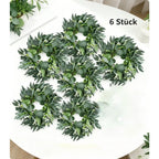 Kandelaar bloemenkrans 25 cm – set van 6