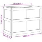 Plantenbak grenenhout – 90x50x70 cm