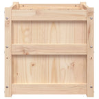 Plantenbak grenenhout wit – 50x50x50 cm