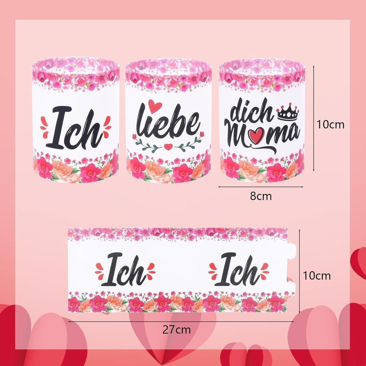 Kandelaar 'I Love You' cadeauset – set van 3