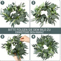 Kandelaar kunstbloemenkrans – set van 6