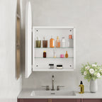 Spiegelkast boogvormig wit – 91 cm