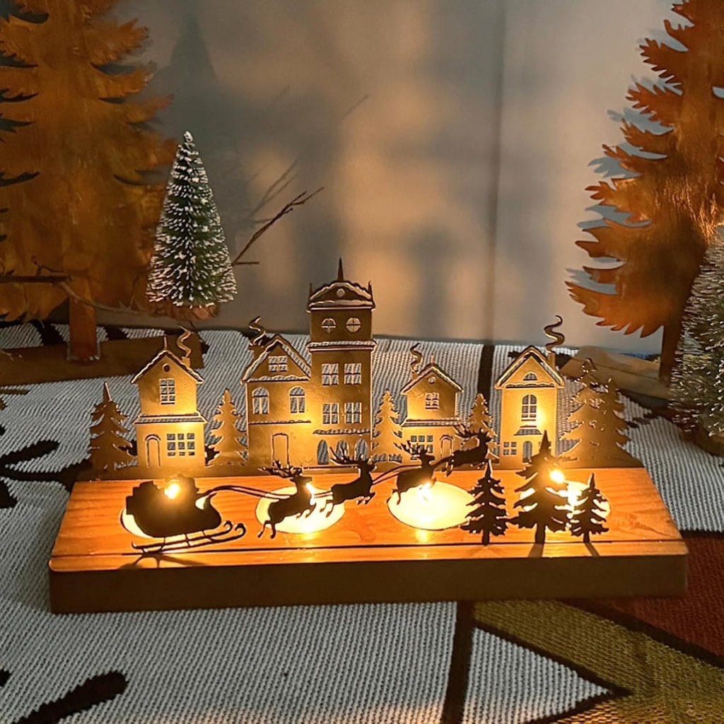 Kaarsenstandaard kerstboom metaal – 3,5 cm