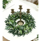Kandelaar bloemenkrans 25 cm – set van 6