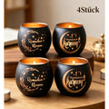 Theelichthouder glas – set van 4