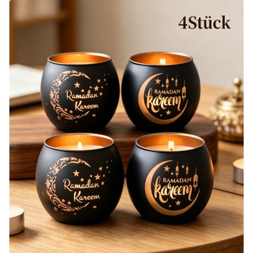 Theelichthouder glas – set van 4