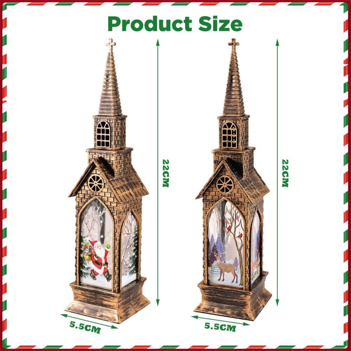 Lantaarn kerstfiguren – set van 4