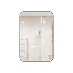 Spiegelkast rechthoekig zwart – 76 cm