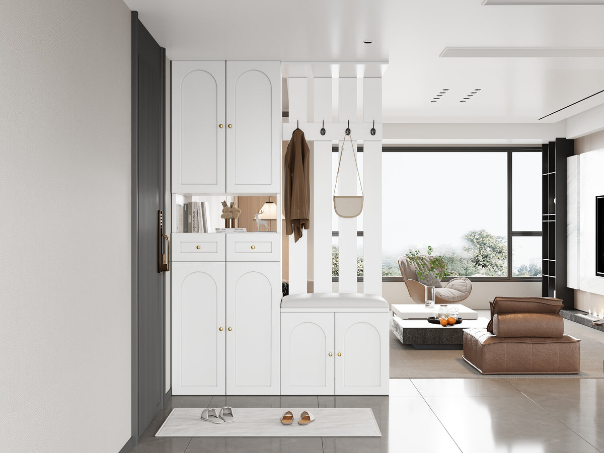 Halmeubel wit – set