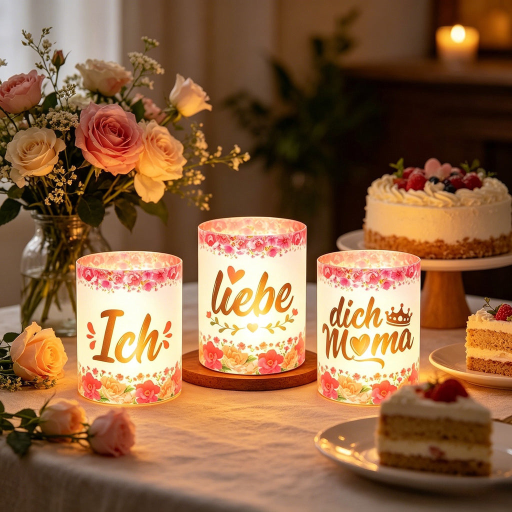 Kandelaar 'I Love You' cadeauset – set van 3