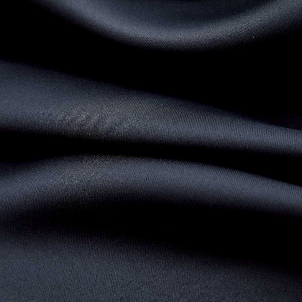 Verduisterende gordijnen polyester met ringen – set van 2
