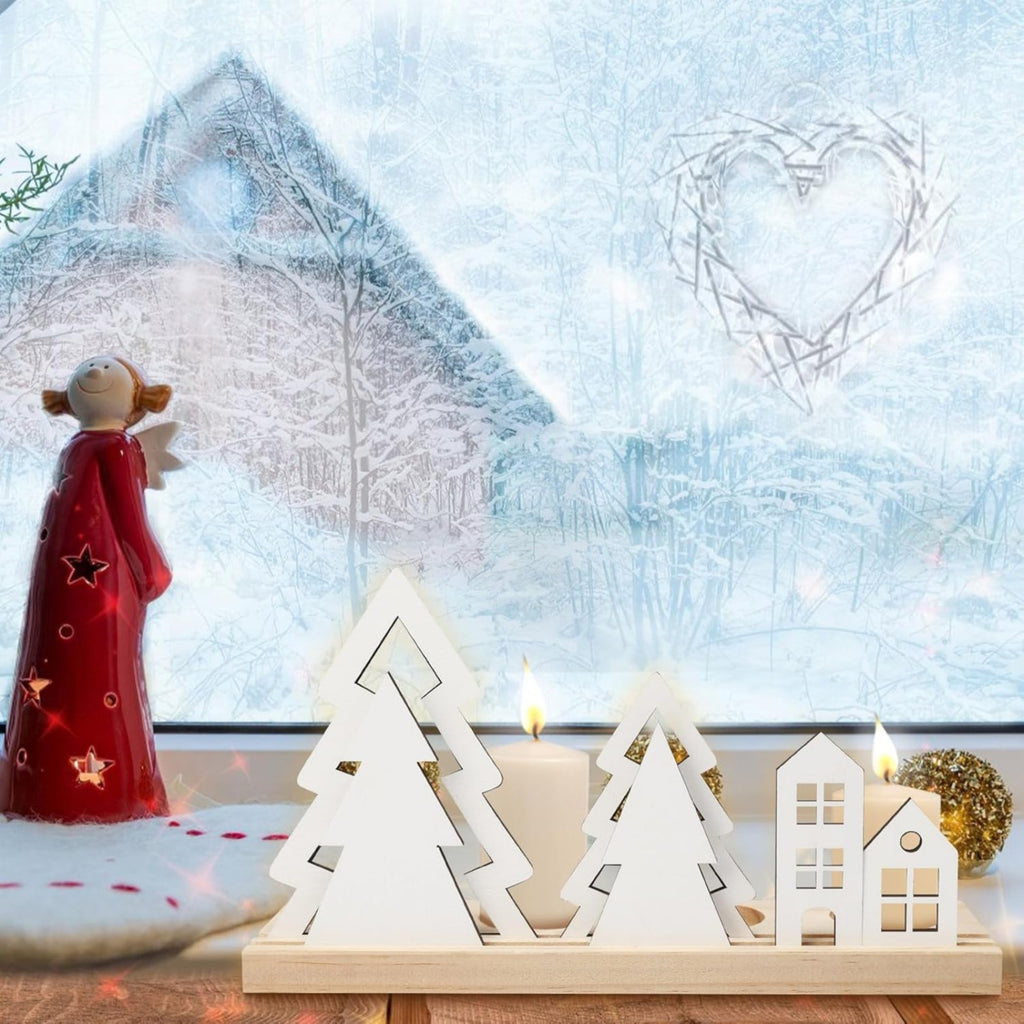 Adventskrans theelichthouder voor 4 waxinelichtjes