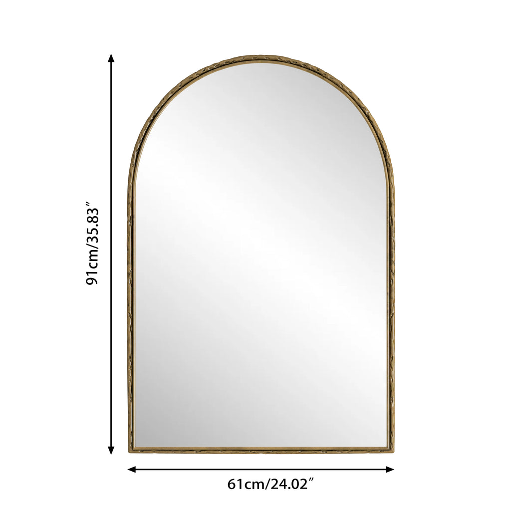 Boogspiegel goud – 91 cm