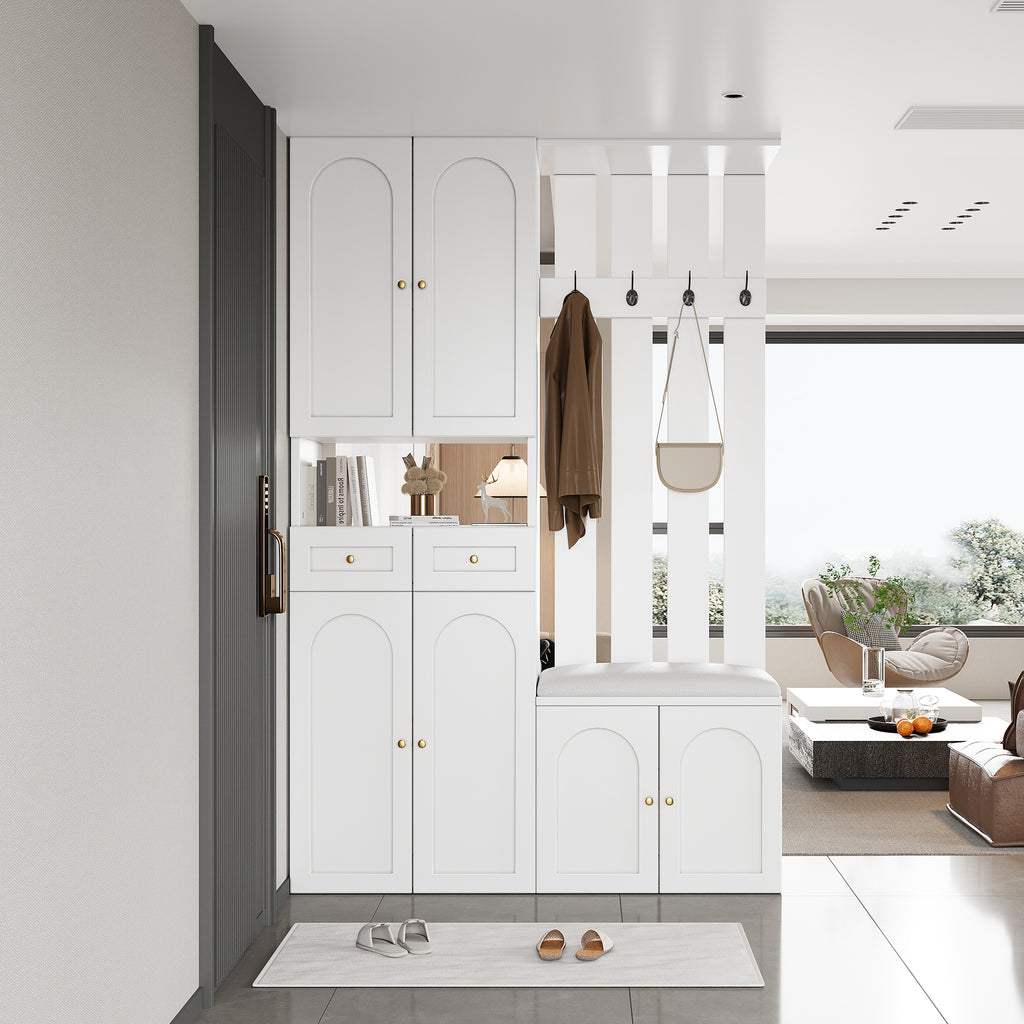 Halmeubel wit – set