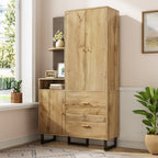 Garderobekast naturel – set