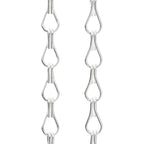 Deurgordijn zilver aluminium – 90x212 cm