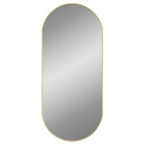 Wandspiegel ovaal goud – 100 cm