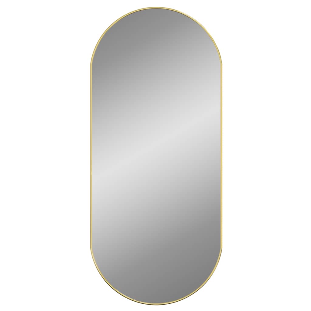 Wandspiegel ovaal goud – 100 cm