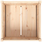Plantenbak grenenhout wit – 70x70x70 cm