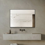 Wandspiegel zwart – 70 cm