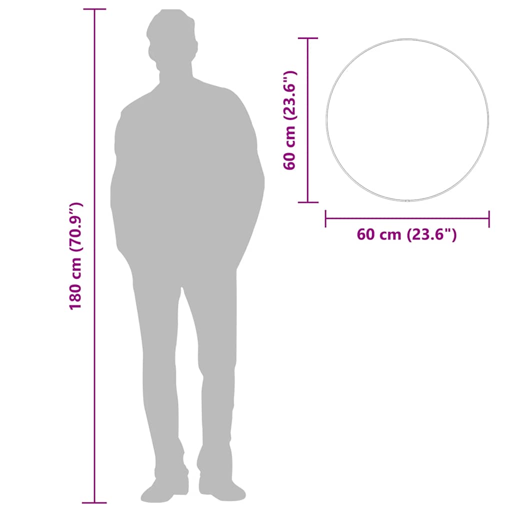Wandspiegel rond