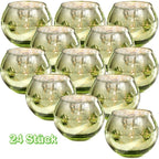 Theelichthouder spiegelglas – set van 24