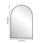 Boogspiegel zilver – 91 cm