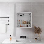 Spiegelkast ovaal wit – 85 cm