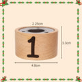 Kaarsenstandaard hout met bloeminzet – set van 4