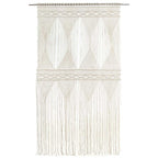 Macramé vitrage crème katoen – 140x240 cm