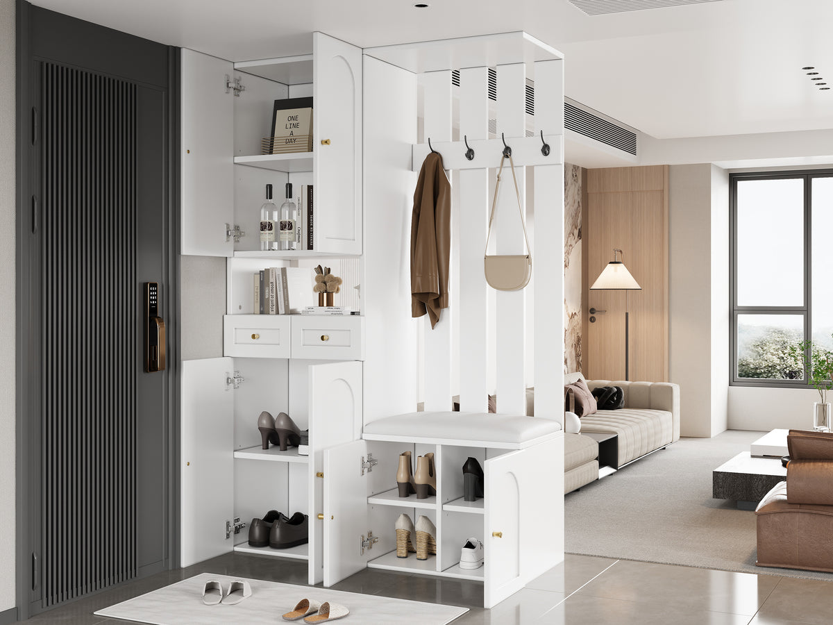 Halmeubel wit – set