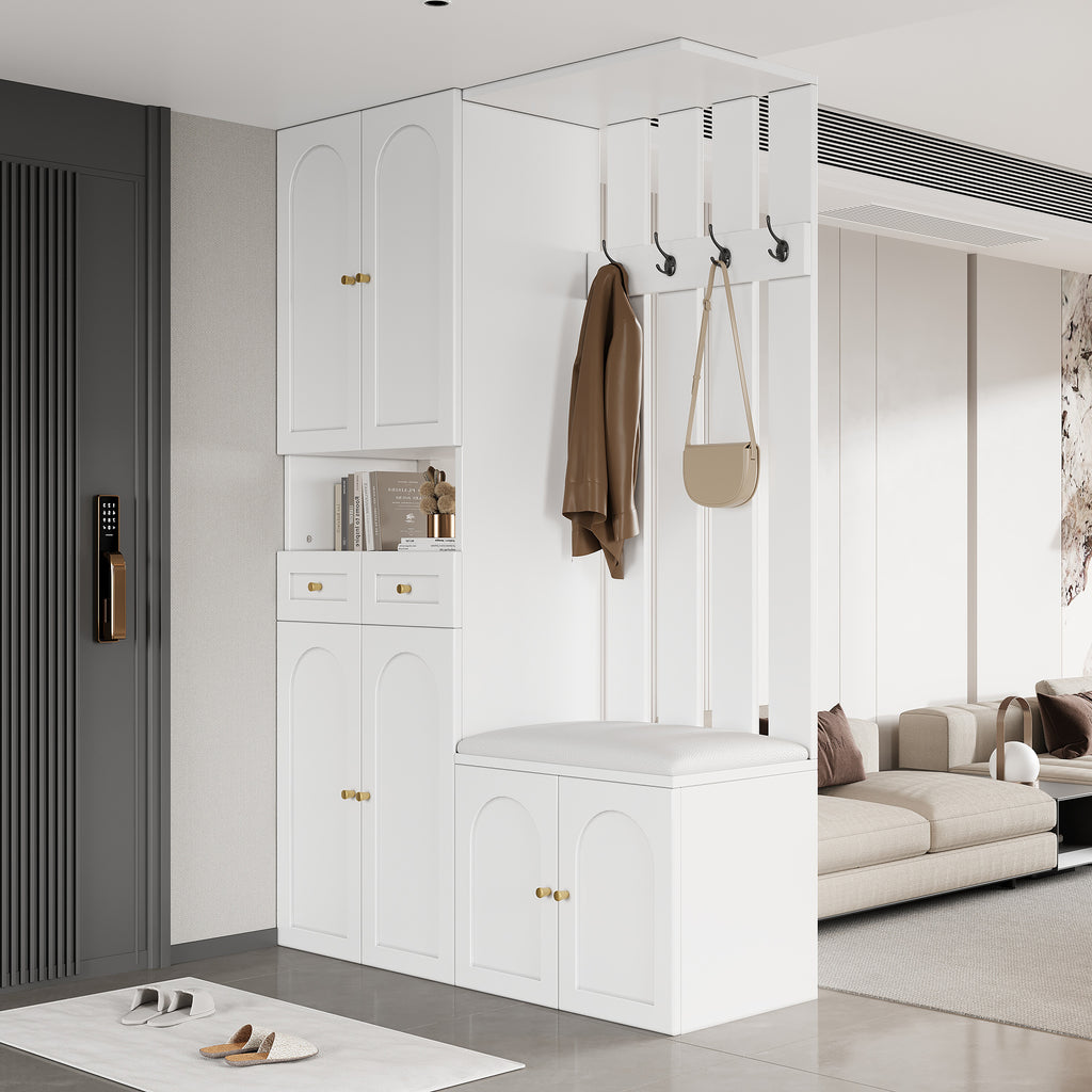 Halmeubel wit – set