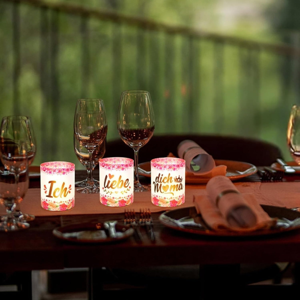 Kandelaar 'I Love You' cadeauset – set van 3