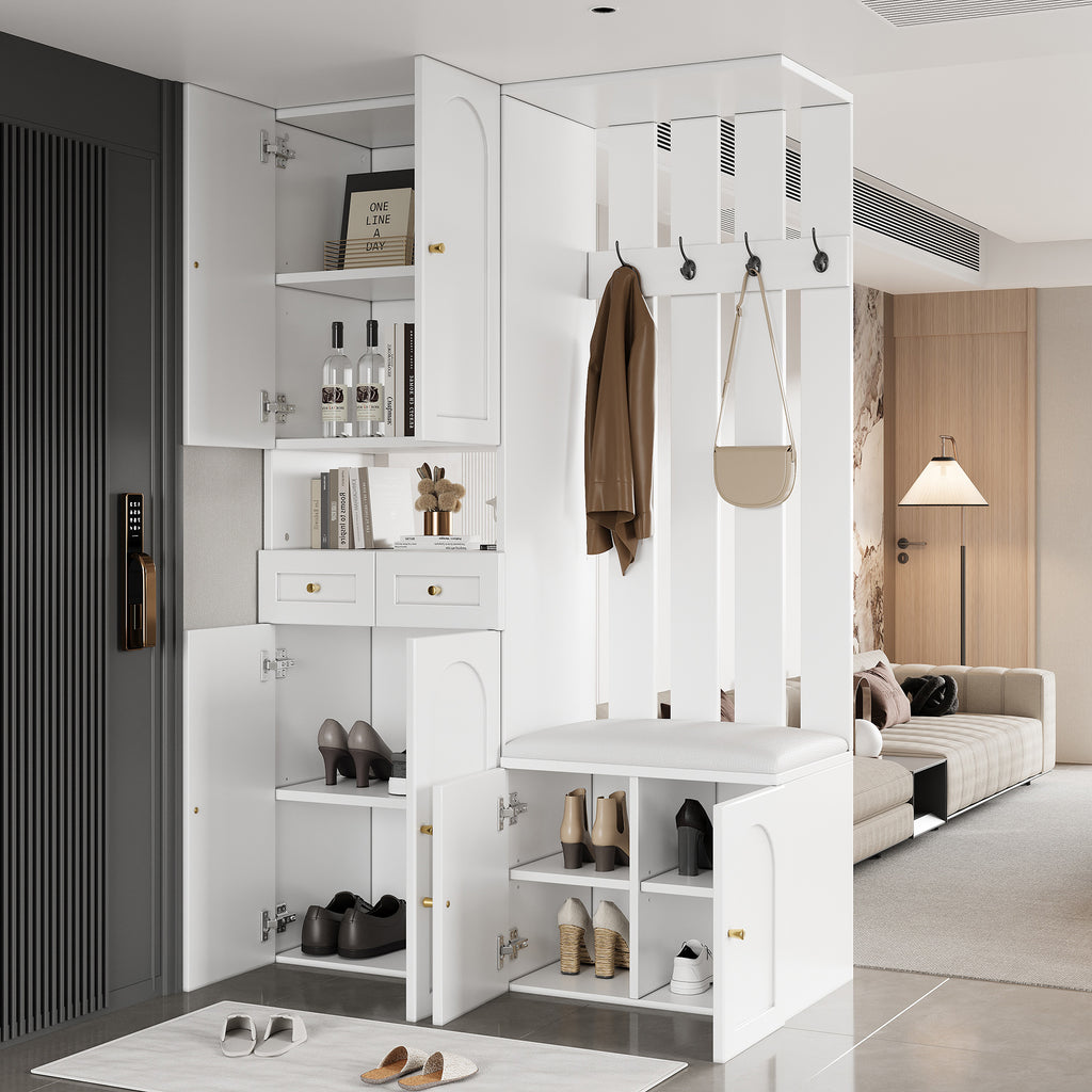 Halmeubel wit – set