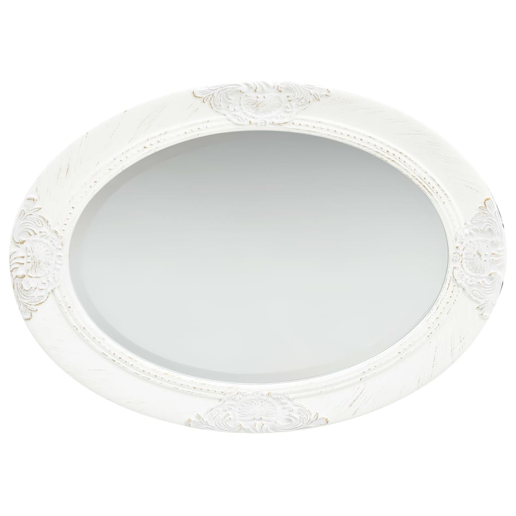 Wandspiegel wit barok stijl – 70 cm