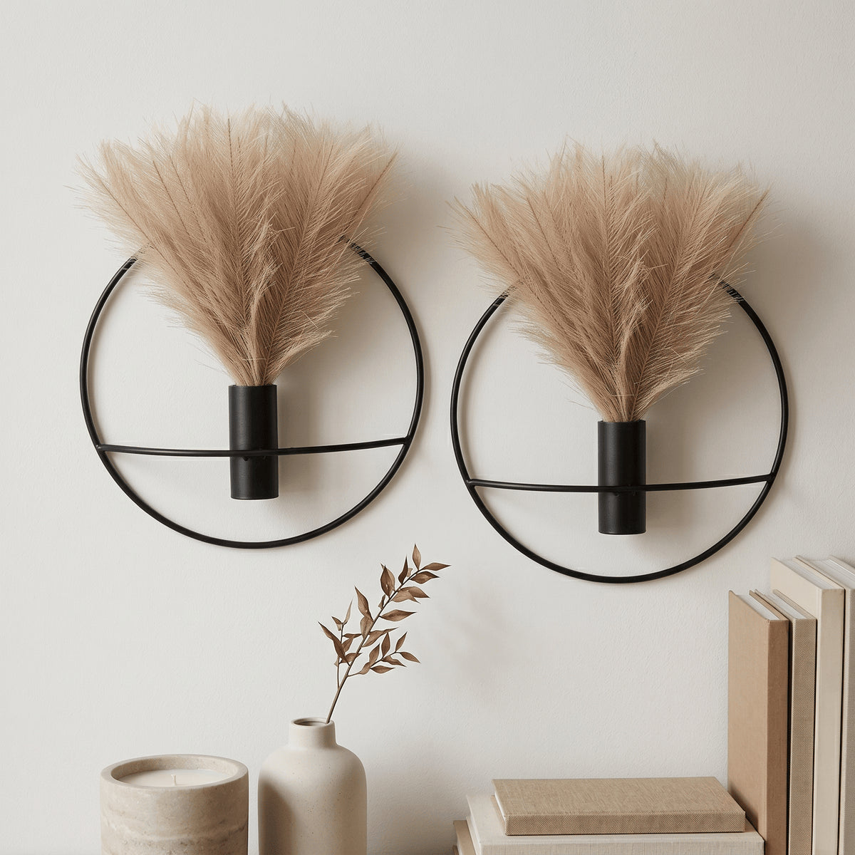 Droogbloemen wanddecoratie set – 5 cm