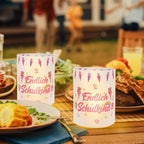 Windlicht schoolstart roze set – 12 stuks