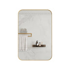 Spiegelkast rechthoekig goud – 76 cm