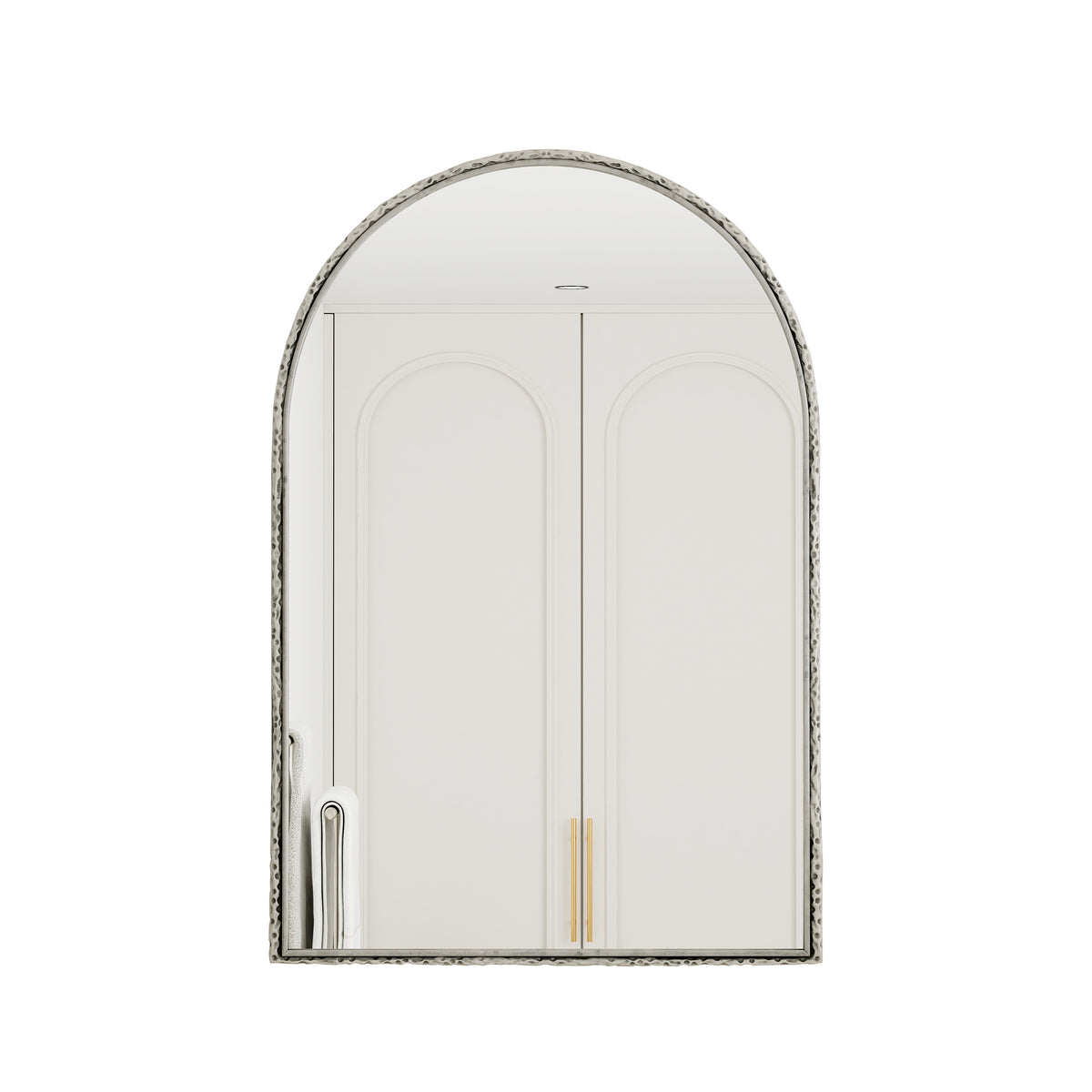 Boogspiegel zilver – 91 cm