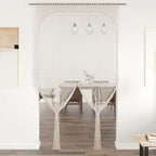 Macramé vitrage crème katoen – 140x240 cm