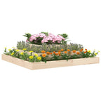 Plantenbak grenenhout vierkant – 110x110x27 cm