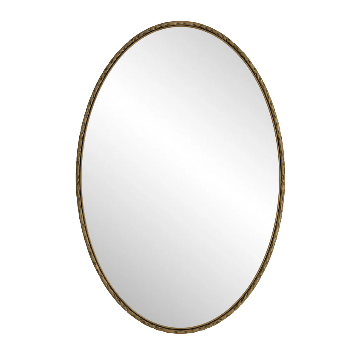 Wandspiegel ovaal goud – 100 cm