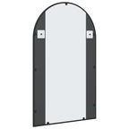 Wandspiegel gebogen zwart – 100 cm
