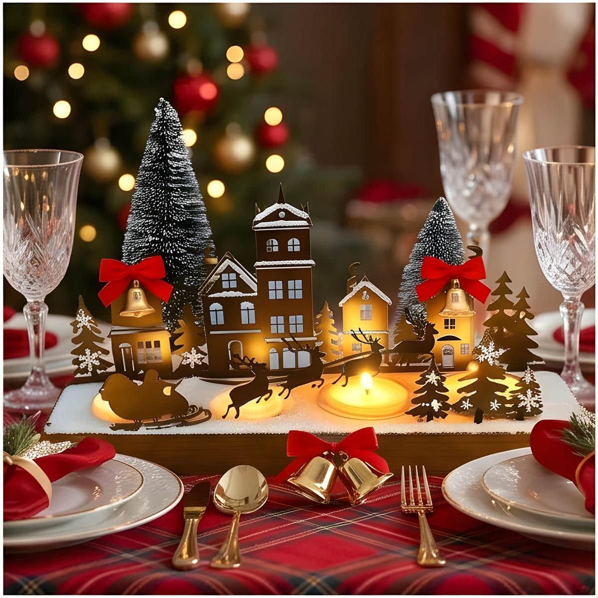 Kaarsenstandaard kerstboom metaal – 3,5 cm