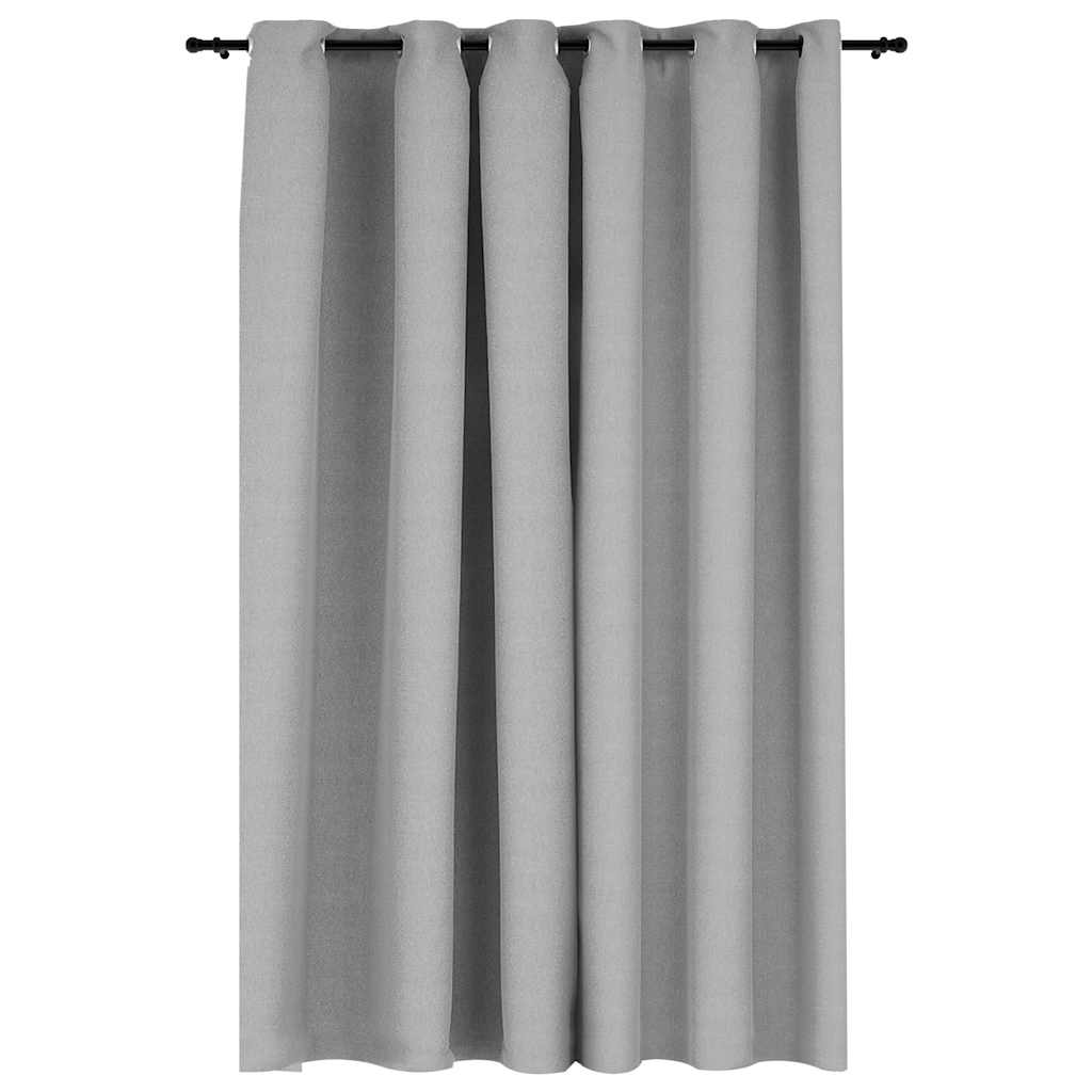 Verduisterend gordijn linnenlook met ogen – 290x245 cm